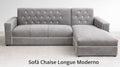 sofa chaise con tela Pauli